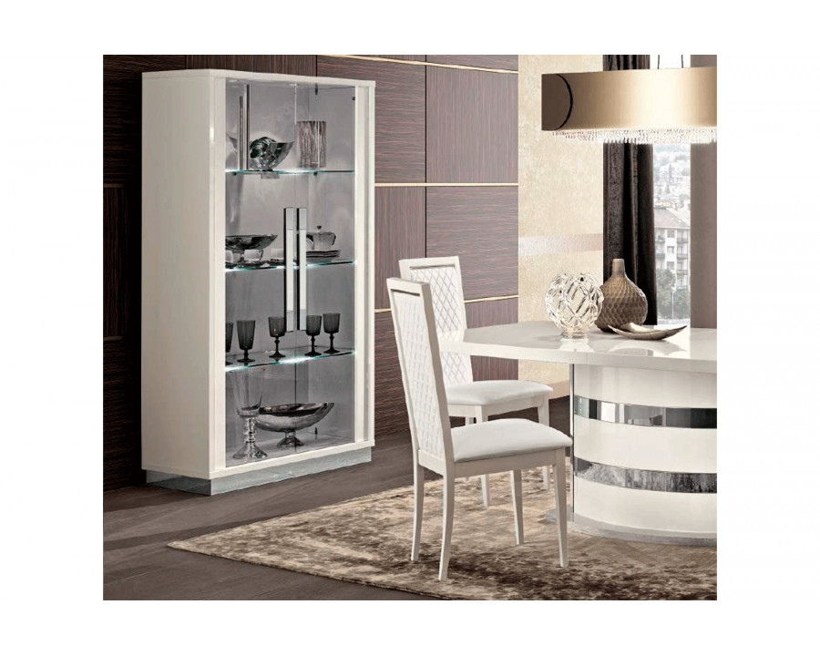 Camelgroup Roma 2-Door Slim Vetrine - White