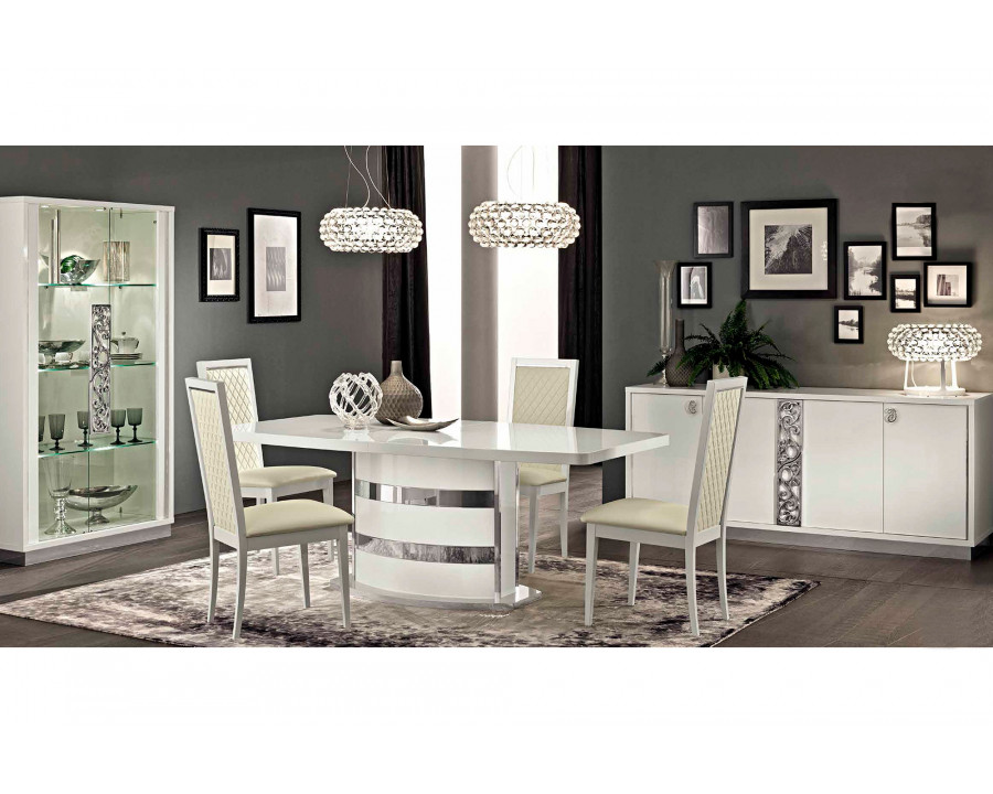 Camelgroup Roma Liscia Dining Chair - White, Eco-Leather