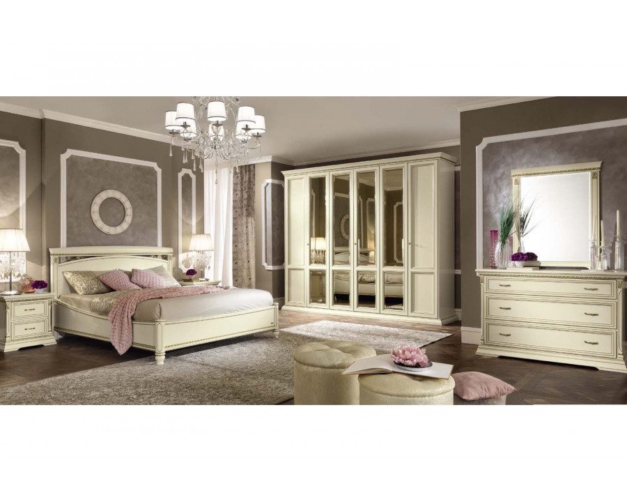 Camelgroup Treviso Night Queen Size Bed - White Ash