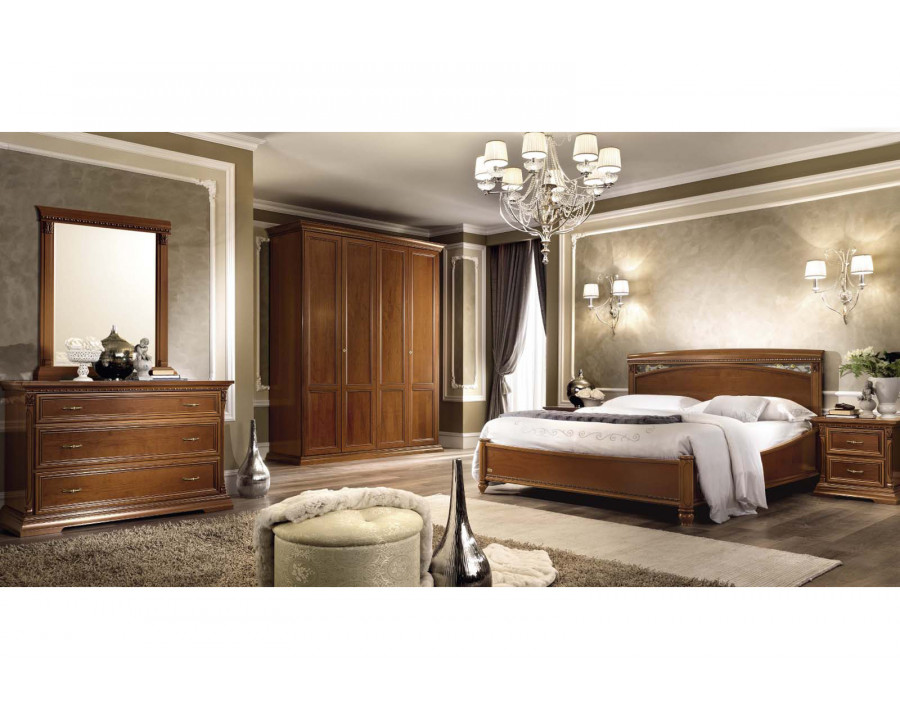 Camelgroup Treviso Night Queen Size Bed - Cherry Wood