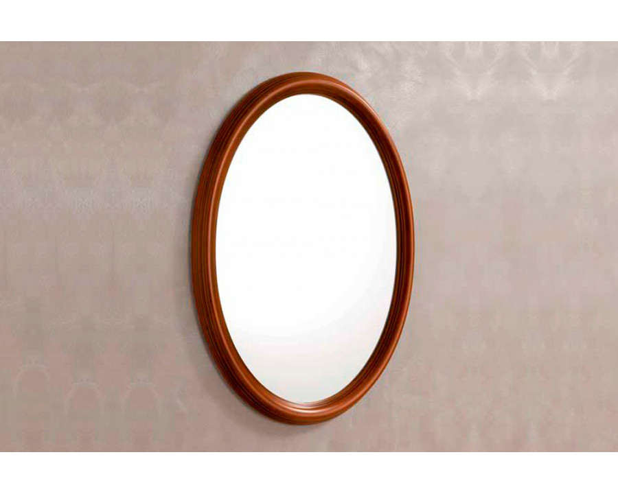 Camelgroup Treviso Night Oval Mirror - Cherry Wood