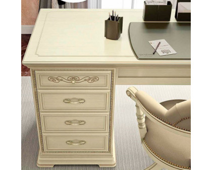 Camelgroup Torriani Mini Writing Desk with Door - Ivory