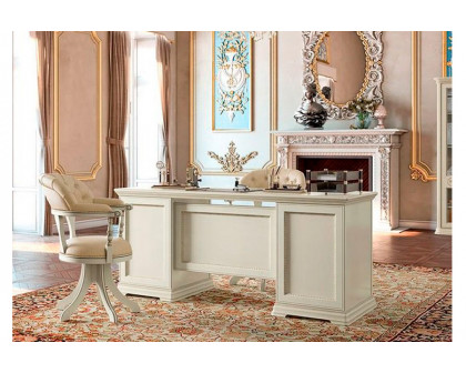 Camelgroup Torriani Maxi Writing Desk with Drawers - Ivory