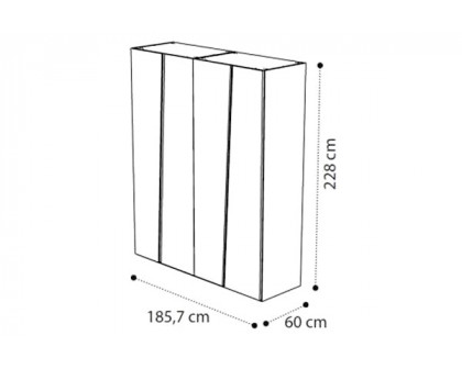 Camelgroup Storm 4-Door Wardrobe