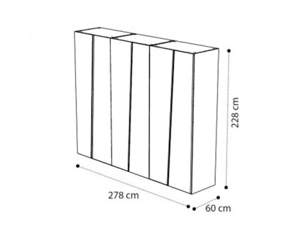 Camelgroup Storm 6-Door Wardrobe