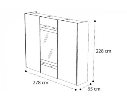 Camelgroup - Ambra Door Wardrobe