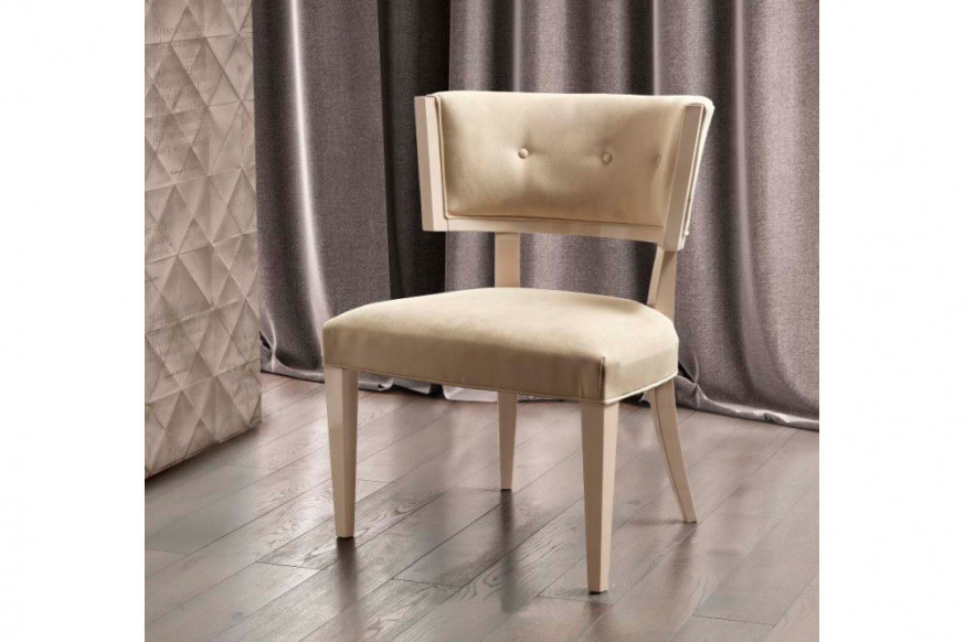 Camelgroup™ Kleo Dining Chair - Beige, Fabric/Nabuk