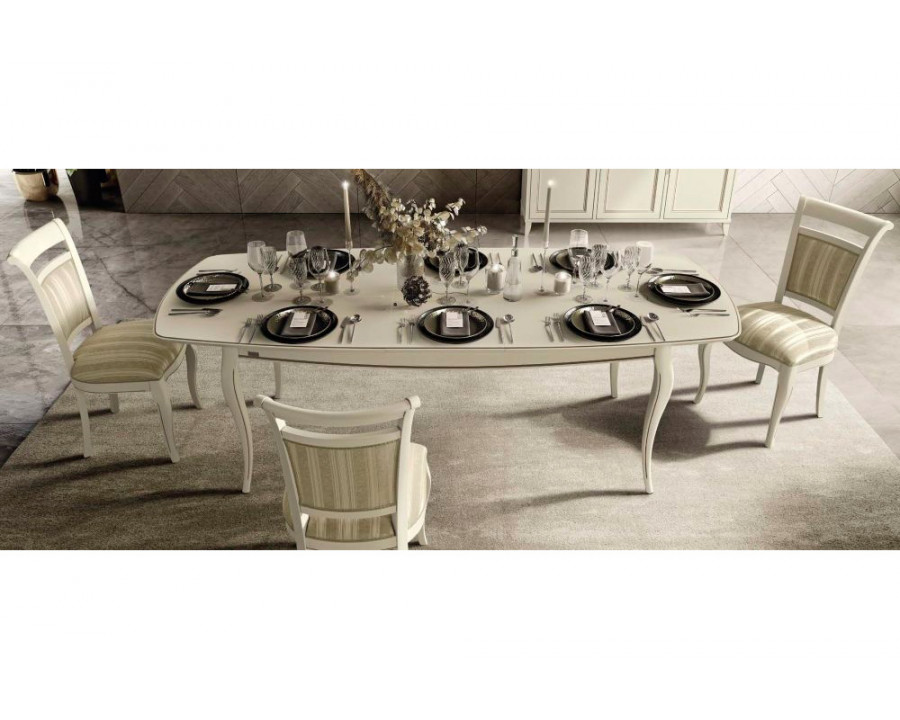 Camelgroup Giotto Day Rectangular Large Dining Table with 2 Extensions - Ivory