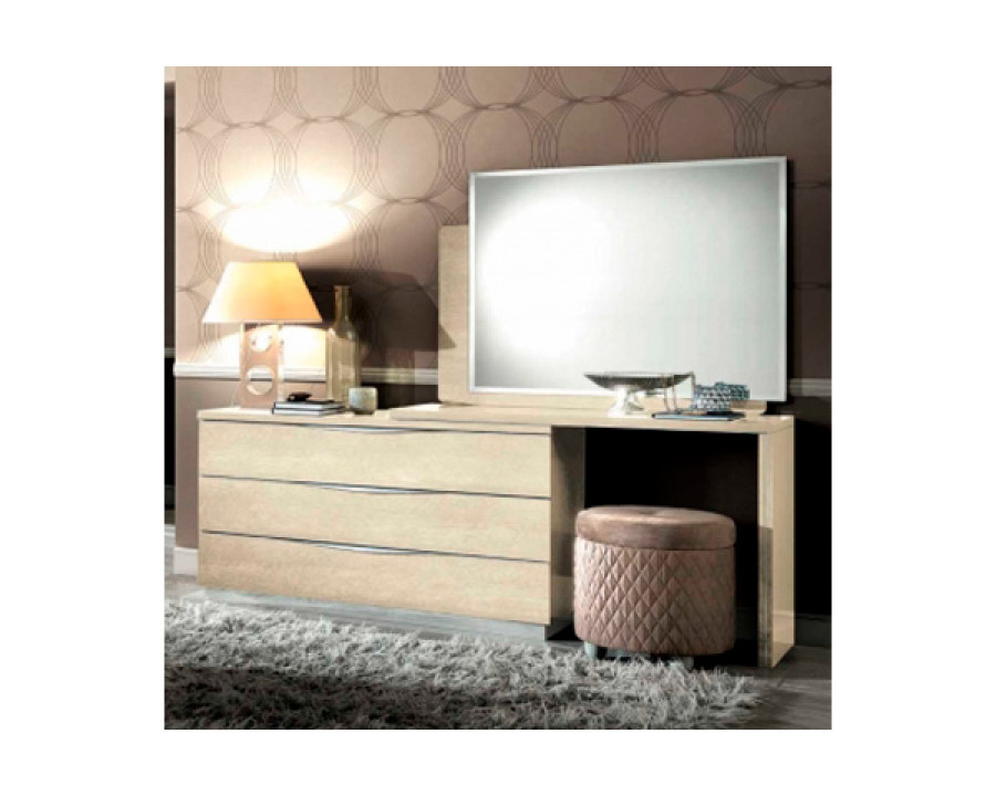 Camelgroup Platinum Vanity 3 Drawer Single Dresser - Ivory