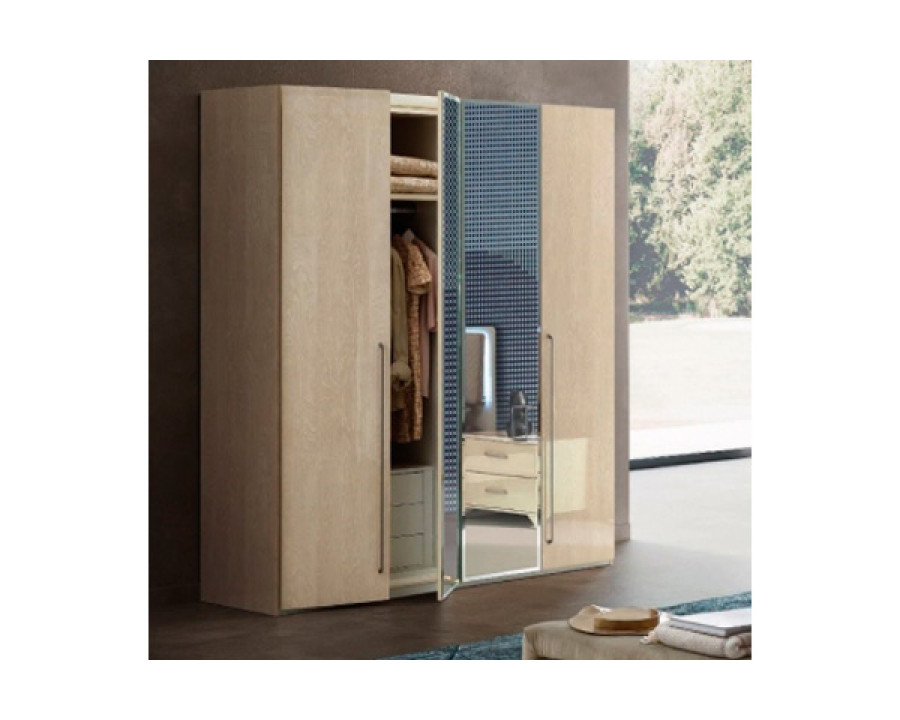 Camelgroup Maia Night 4-Door Wardrobe - Ivory