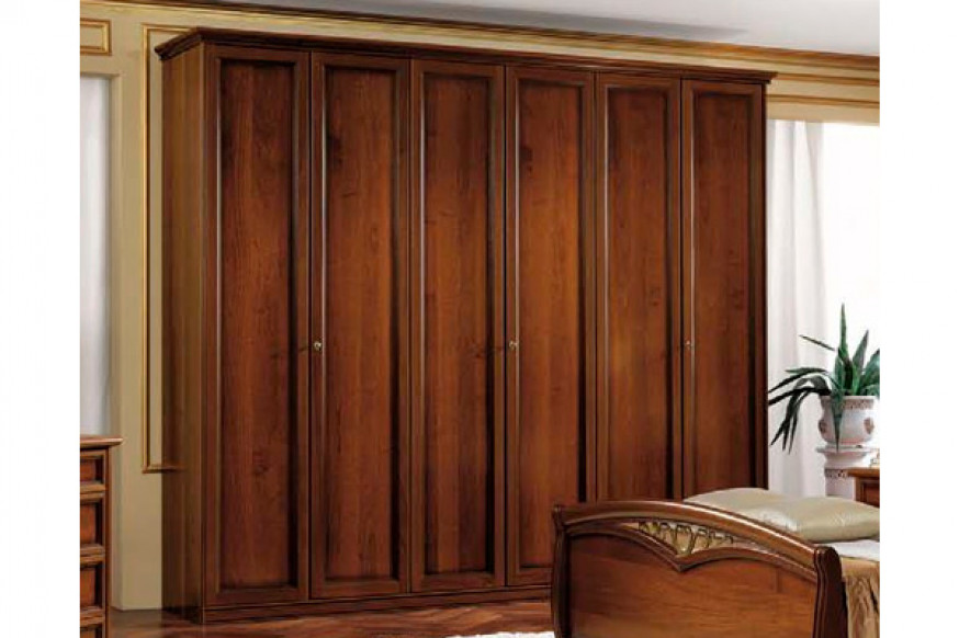 Camelgroup™ Nostalgia Night Maxi 6-Door Wardrobe - Walnut