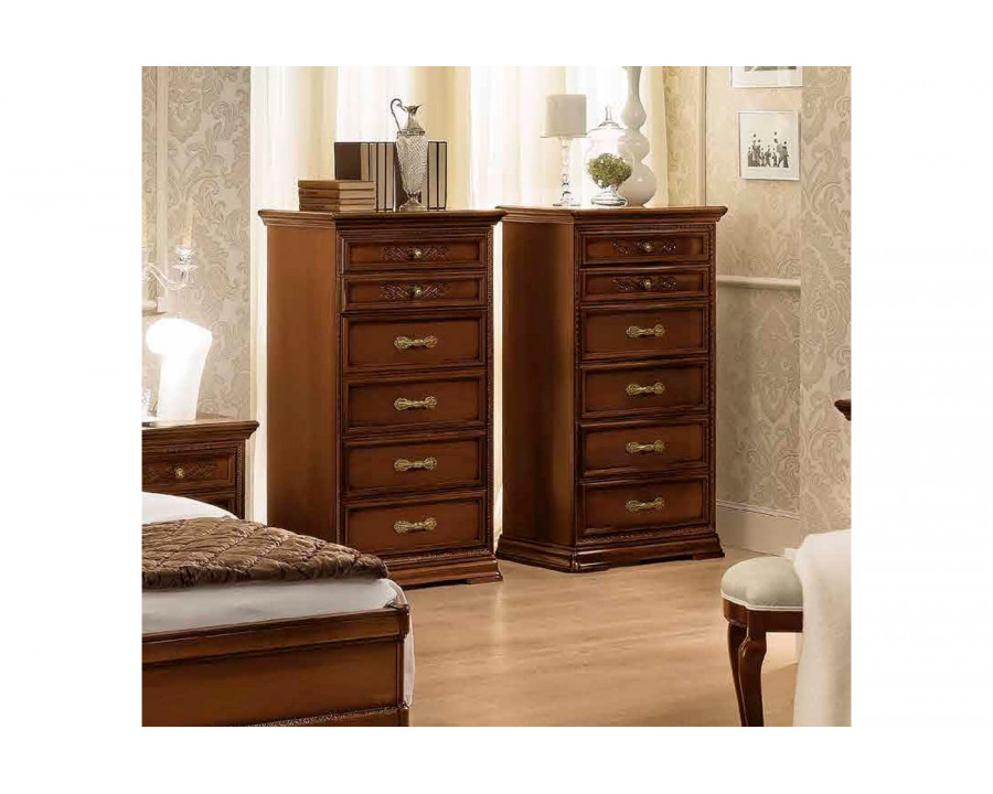 Camelgroup Torriani Night 6 Drawer Chest - Walnut