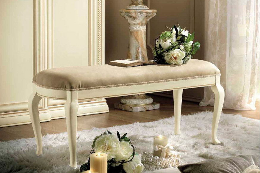 Camelgroup™ Torriani Night Eco Bench - Ivory, Eco-Leather