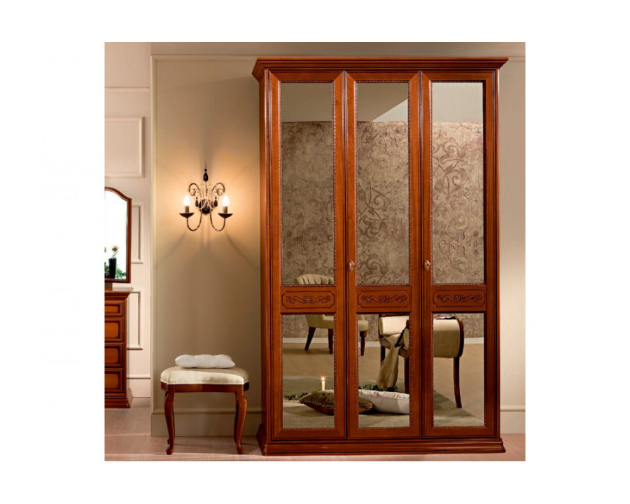 Camelgroup Torriani Night 3-Door Wardrobe - Walnut