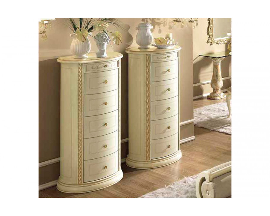 Camelgroup - Siena Night 7 Drawer Chest in Ivory