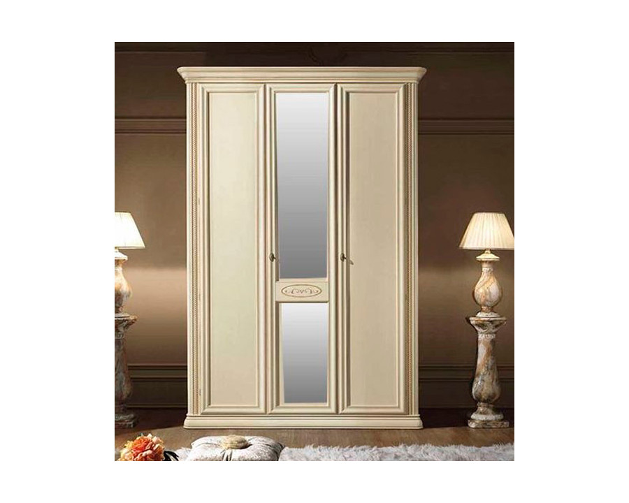 Camelgroup Siena Night 3-Door Wardrobe - Ivory