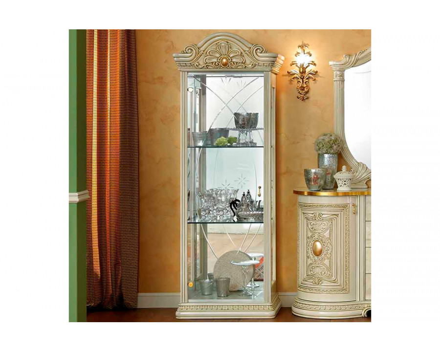 Camelgroup Leonardo 1-Door China Cabinet - Ivory