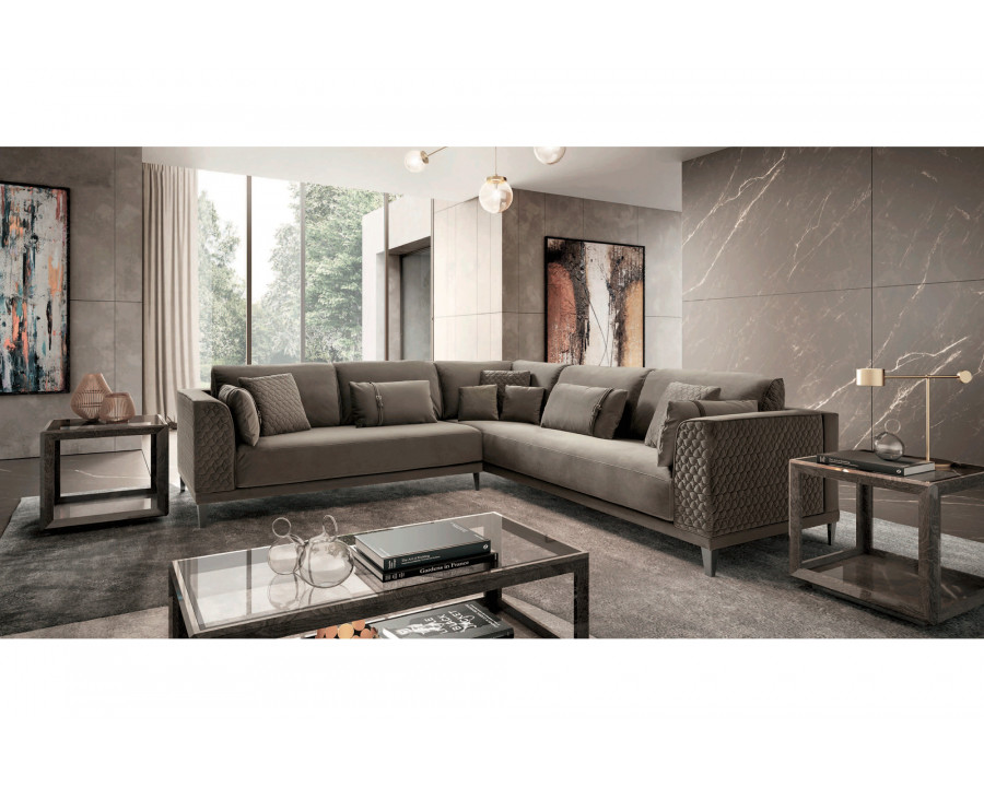 Camelgroup Mood Midi L-Shaped Corner Left Facing Square Arms Sectional - Gray