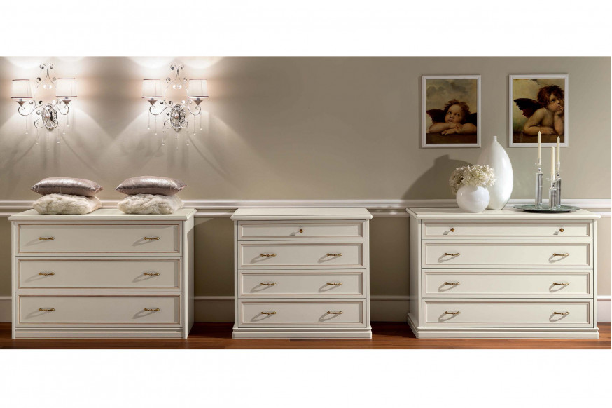 Camelgroup™ Nostalgia 4 Drawers Single Dresser - Ivory