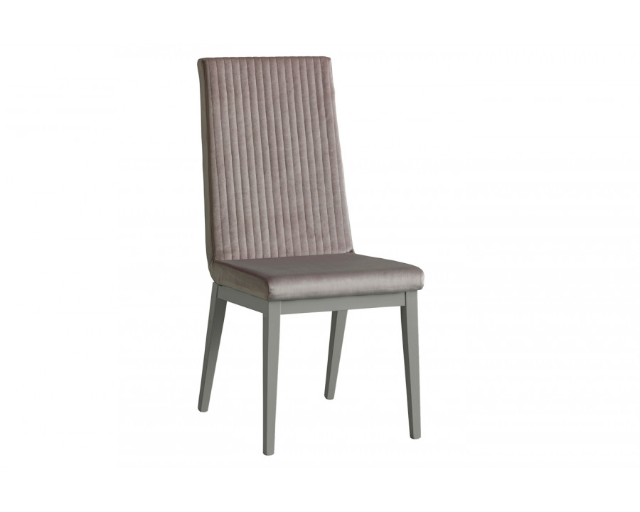 Camelgroup Flute Stripe Dining Chair - Gray, Fabric