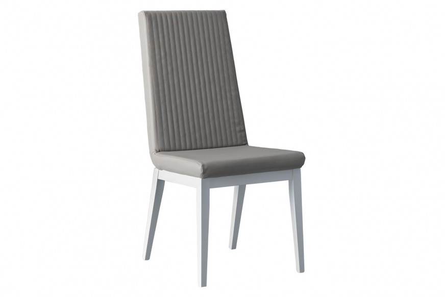 Camelgroup™ Flute Stripe Dining Chair - White, Fabric