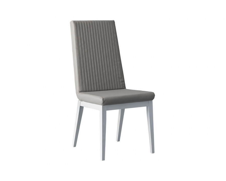 Camelgroup Flute Stripe Dining Chair - White, Fabric