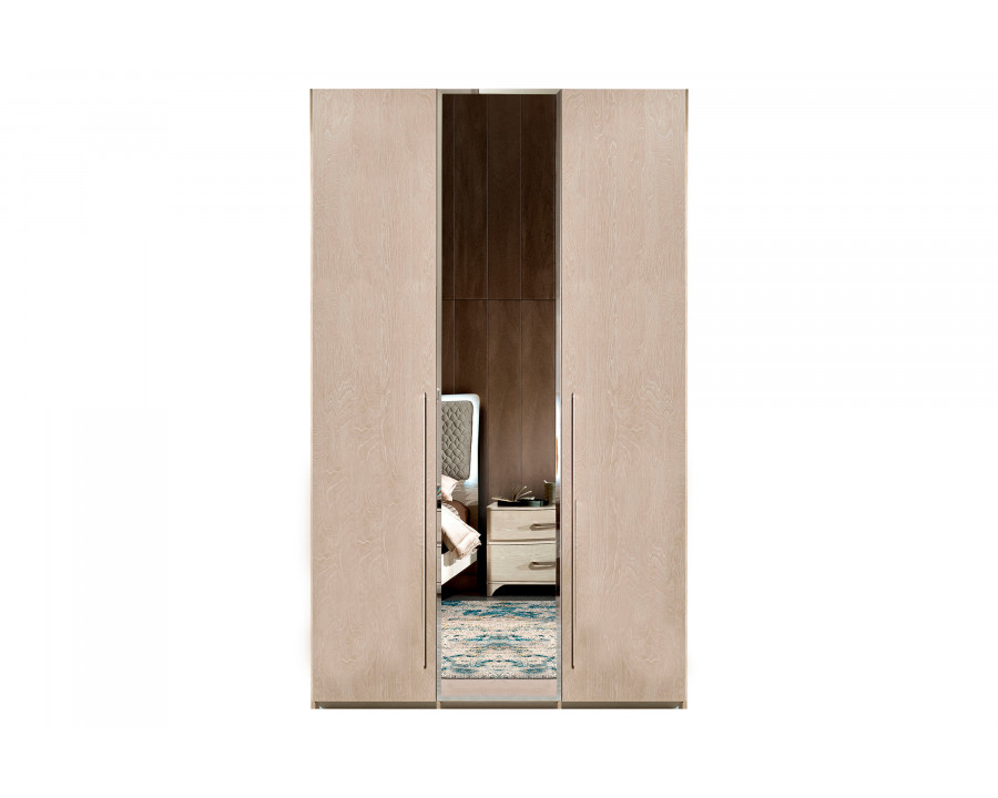 Camelgroup Ambra 3-Door Wardrobe with Mirror - Ivory