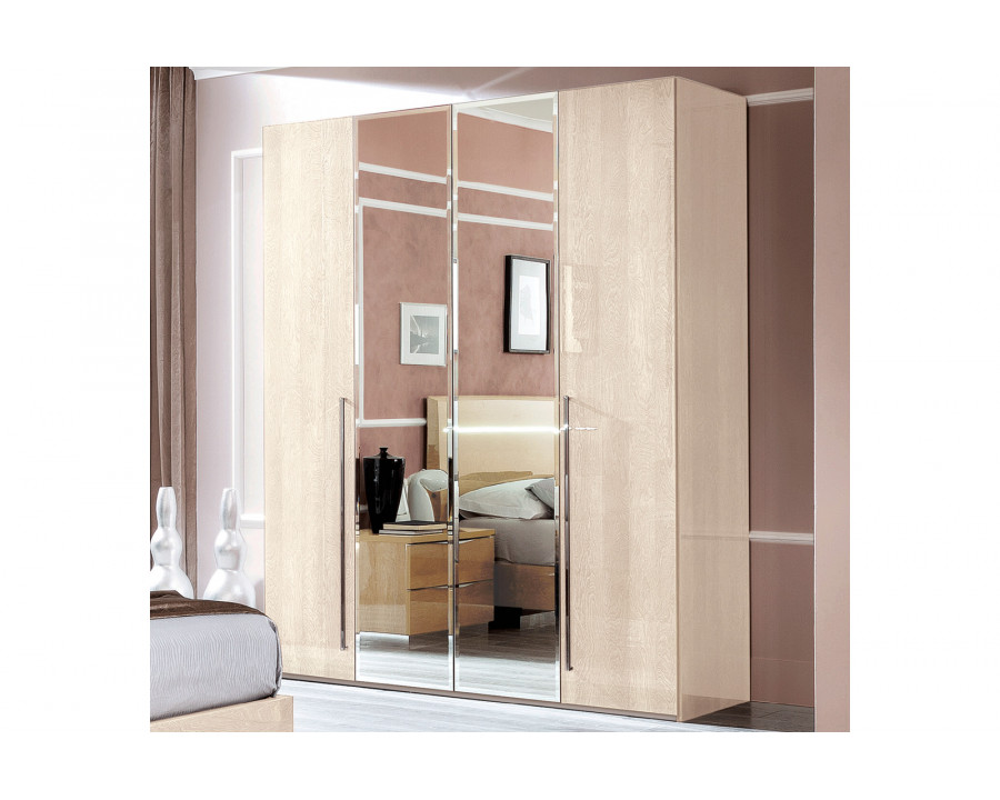 Camelgroup Maia 4-Door Wardrobe - Ivory