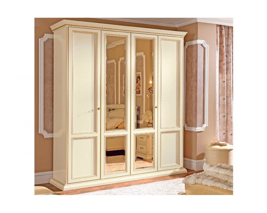 Camelgroup Treviso Night 4-Door Wardrobe - White Ash