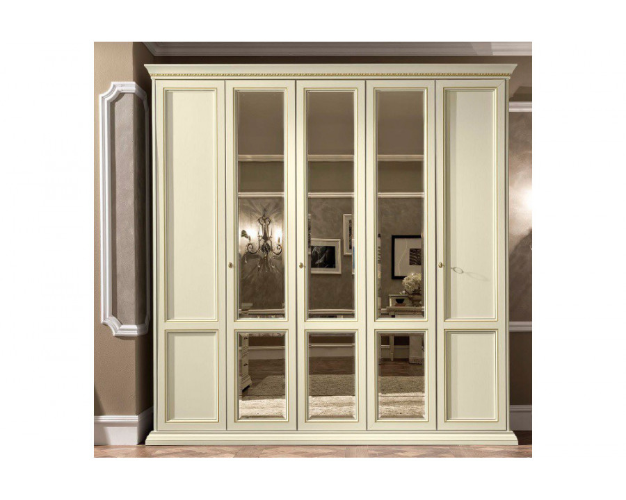 Camelgroup Treviso Night 5-Door Wardrobe - White Ash