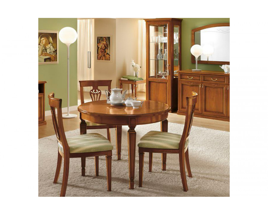 Camelgroup Nostalgia Day Round Dining Table with Extension - Walnut