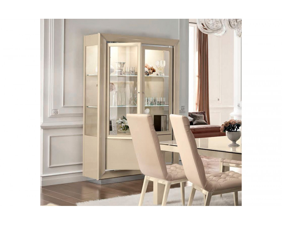 Camelgroup - La Star Day 2-Door Vetrine with Light in Ivory