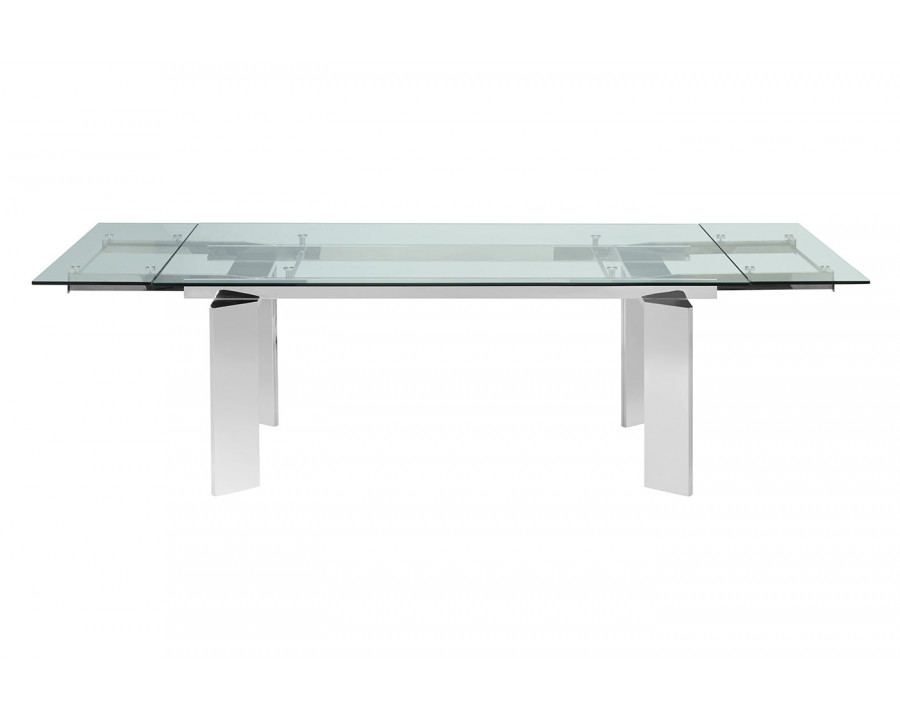 Casabianca - Euphoria Dining Table in Clear, Stainless Steel