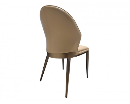 Casabianca - Totem Dining Chair in Taupe, PU-Leather