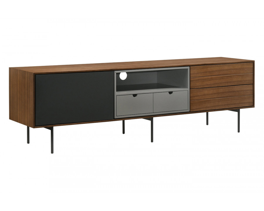 Casabianca - Calico Entertainment Center with Storage in Walnut, MDF