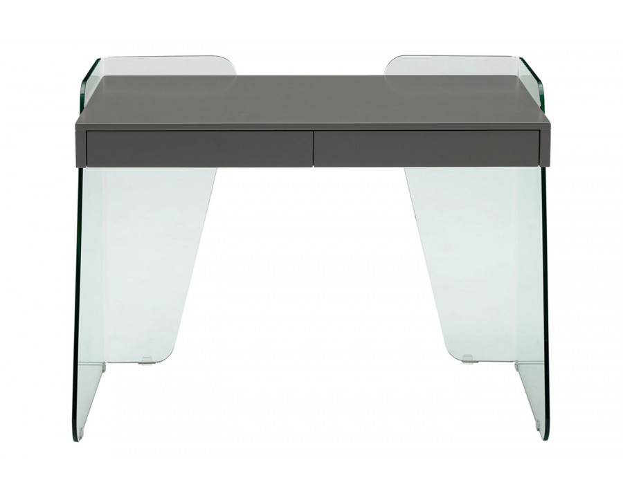 Casabianca Archie Office Desk with Storage - Gray, MDF