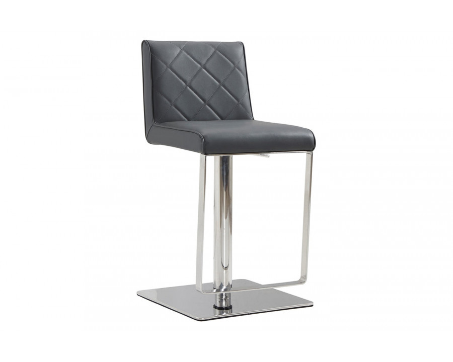 Casabianca Loft Swivel Bar Stool - Dark Gray, PU-Leather