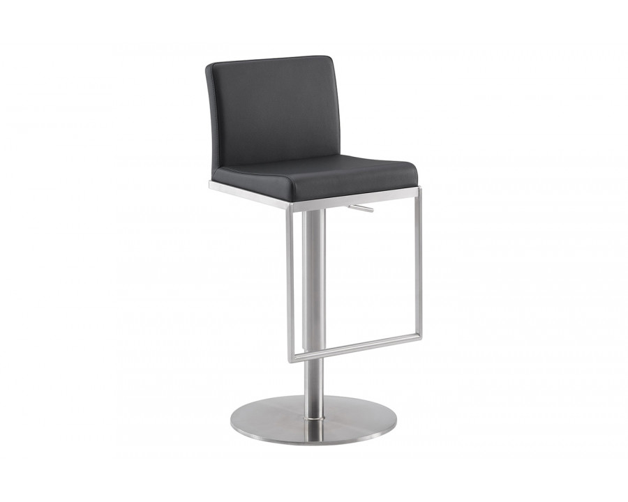 Casabianca - Venetian Swivel Bar Stool in Black, PU-Leather