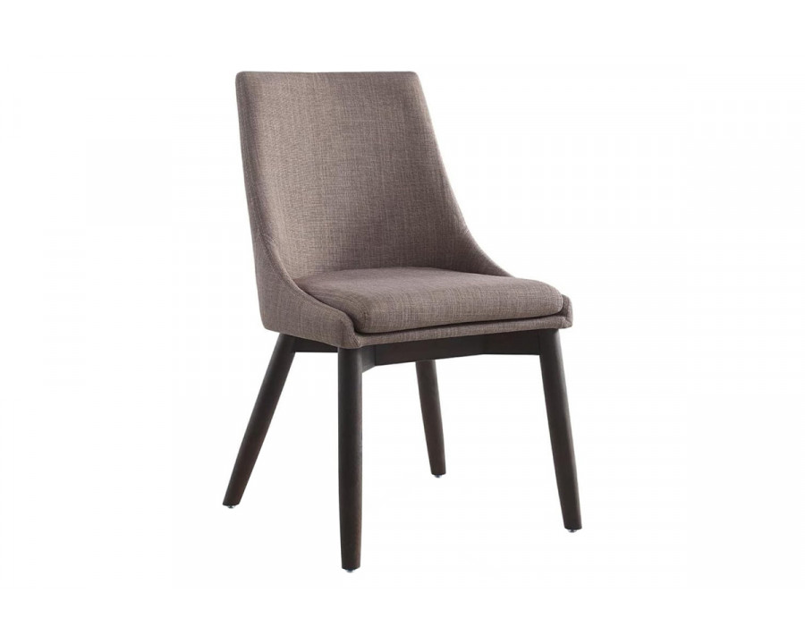 Casabianca - Creek Dining Chair in Brown, Linen/Fabric