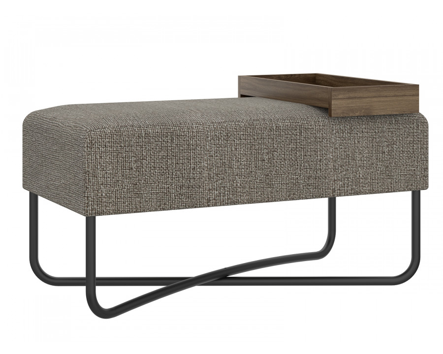 Casabianca Ace Bench - Mocha, Linen/Fabric