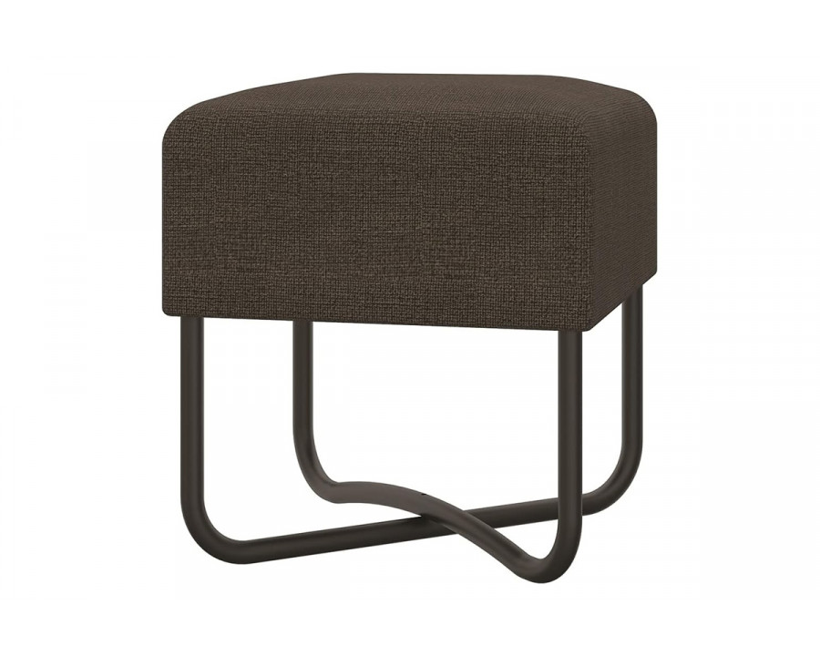 Casabianca Ace Small Bench - Brown, Linen/Fabric