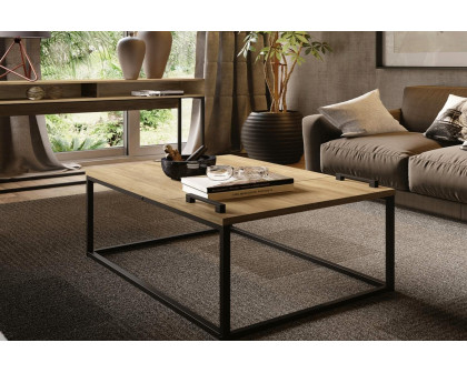 Casabianca Noa Coffee Table with Storage - Oak, Chipboard