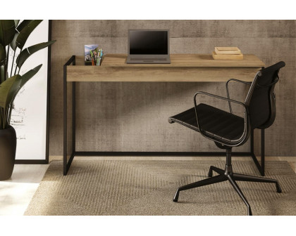 Casabianca Noa Office Desk with Storage - Oak, Chipboard