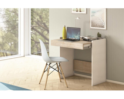 Casabianca - Lulu Office Desk with Storage in Light Oak, MDF