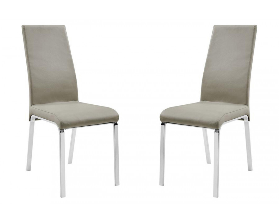 Casabianca Loto Dining Chair - Taupe, Top Grain Leather