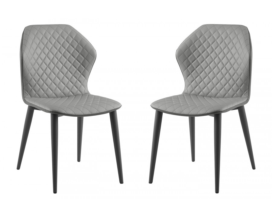 Casabianca Olivia Dining Chair - Gray, PU-Leather