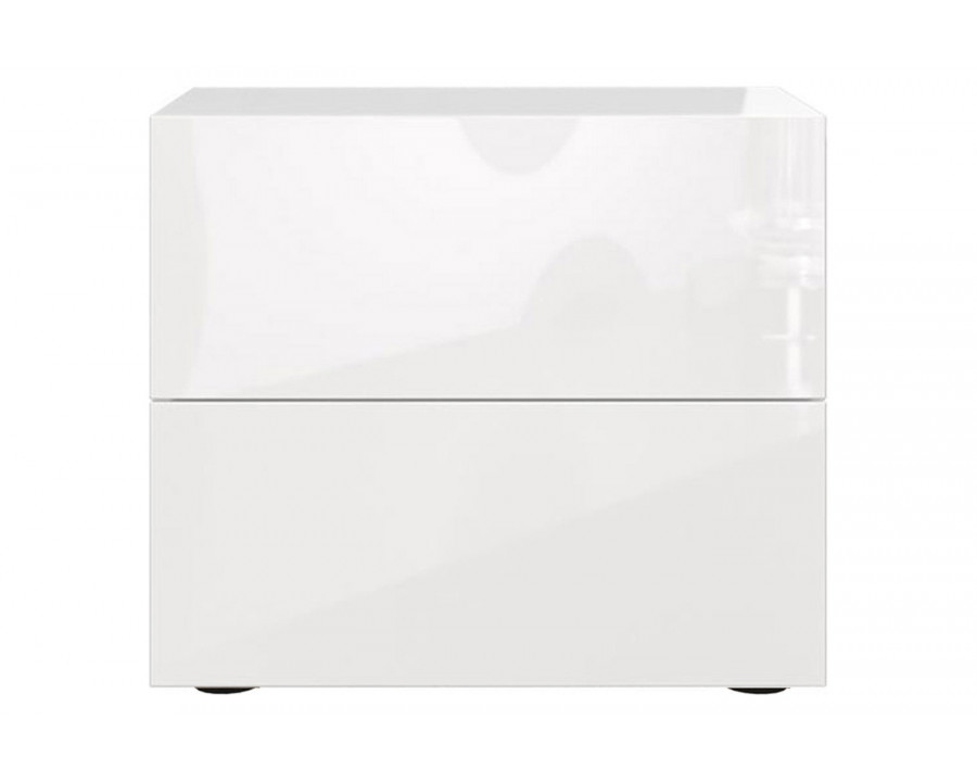 Casabianca Ayla Nightstand - White, MDF