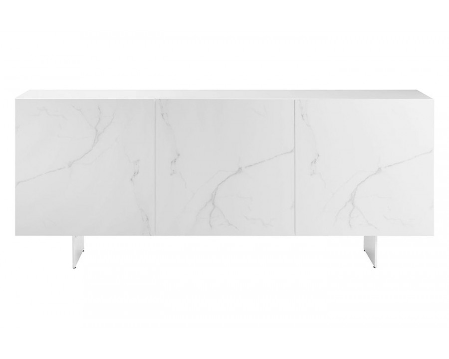 Casabianca Hugo Buffet with Storage - White, Porcelain