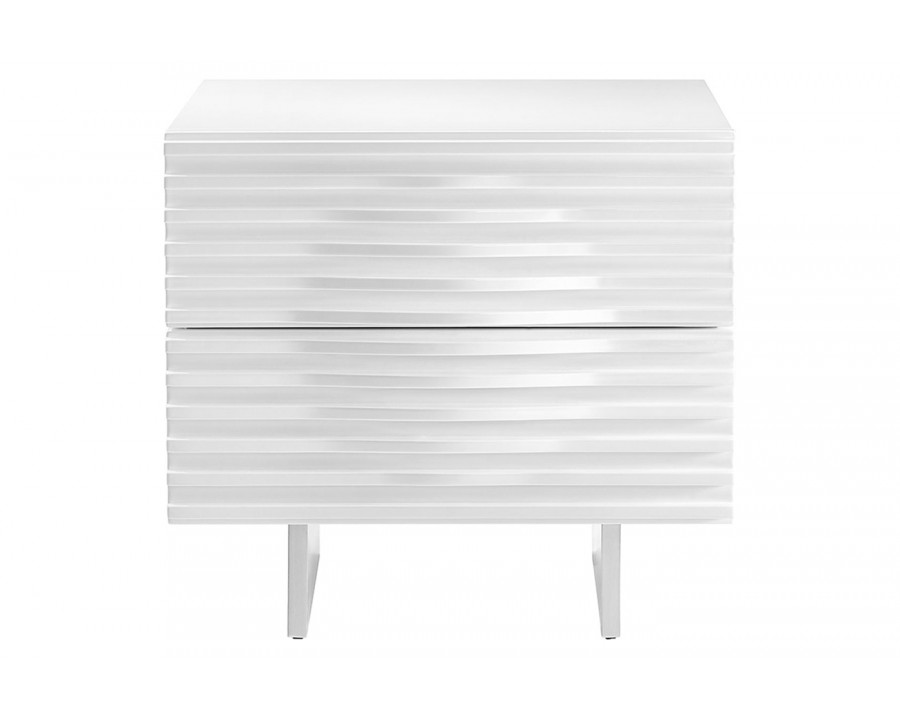 Casabianca - Moon Nightstand in White, MDF