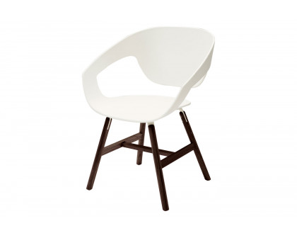 Casamania™ Vad Wood Polypropylene Chair - White